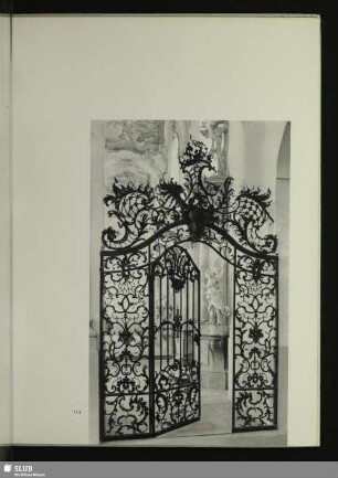 Gittertür in der Abteikirche Amorbach