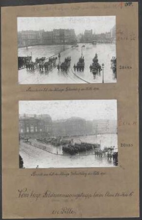 Parade an S.M. des Königs Geburtstag in Lille 1915