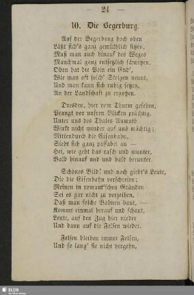 10. Die Begerburg
