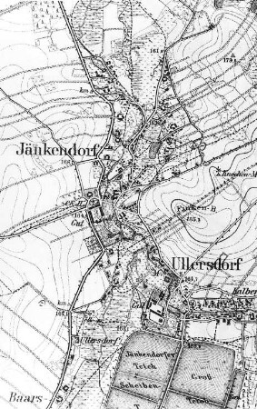 Waldhufen-Jänkendorf. Meßtischblatt, 1:25.000, Sekt. Niesky, 1886