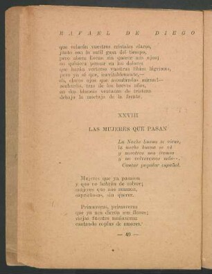 XXVIII - Las mujeres que pasan