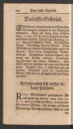 Das eilffte - funffzehende Gespräch.