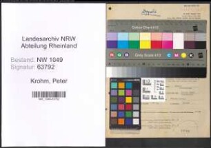 Entnazifizierung Peter Krohm , geb. 23.12.1896 (Angestellter)