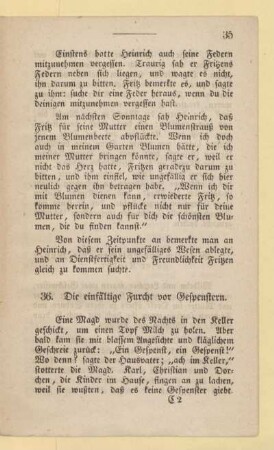 36. Die einfältige Furcht vor Gespenstern