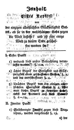 Innhalt. Erstes Kapitel.
