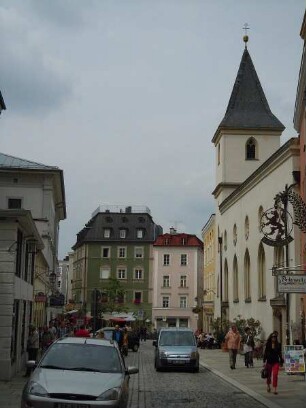 Passau - Rathausmarkt : Häuser am Rathausmarkt. Aufgenommen am 11. Juni 2011 in Passau