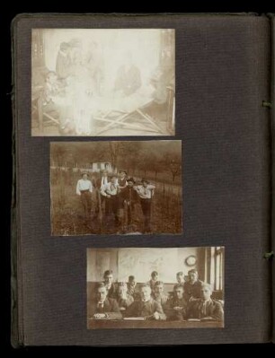 Gruppenaufnahmen, Innen- und Aussenaufnahmen