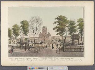 Der Rödingsmarkt in Hamburg mit der Ansicht über einen Theil der Ruinen nach dem Brande vom 5. - 8. May (Hamburg's Vergangenheit in bildlichen Darstellungen ; II,13)