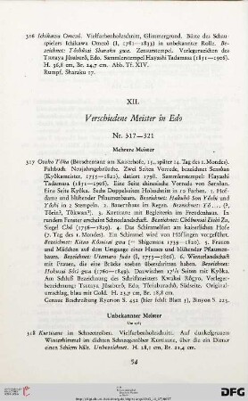 Verschiedene Meister in Edo (Nr. 317-321)