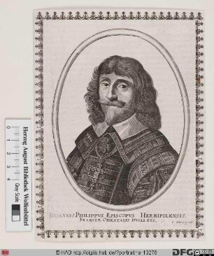 Bildnis Johann Philipp (1663 Reichsfrhr. von Schönborn), 1647-73 Kurfürst u. Erzbischof von Mainz