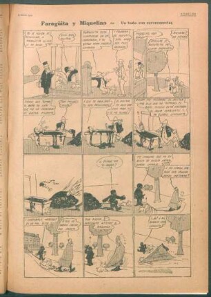 Paragüita y Miquelino. - [Cómic] : Un baño con consecuencias