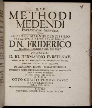 2: Methodi Medendi Exercitatio Secvnda. 2
