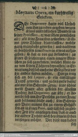 Moyzarts Opera, ein kurtzweilig Stücklein