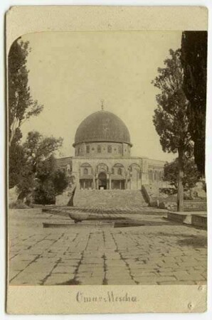 Omar Moschee in Jeruslem, geb. 637 [Felsendom]