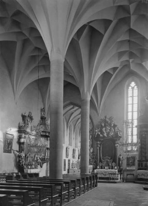 Katholische Kirche Mariä Himmelfahrt, Langhaus, Beching/Bechin, Tschechische Republik