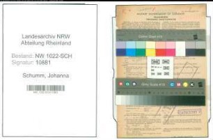 Entnazifizierung Johanna Schumm , geb. 10.12.1911 (Lehrerin)