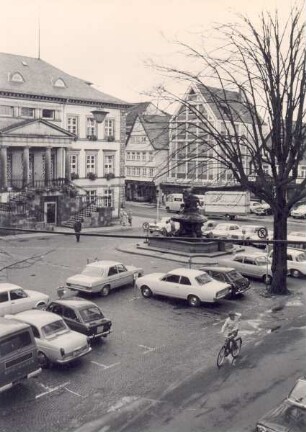 Situation am Marktplatz. Detmold. Marktplatz