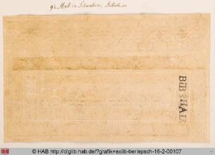 Exlibris der Bibliothek zu Hall in Schwaben