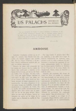 Los palacios históricos del mundo : Amboise