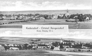 Kodersdorf-Niederrengersdorf. Ortsansichten, Ansichtskarte