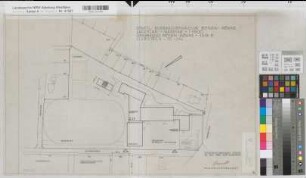 Rüthen (Rüthen) Staatliches Aufbaugymnasium Lageplan 1965 1 : 500 42 x 63 Zeichnung Staatshochbauamt Soest