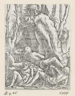 Marter der Zehntausend, aus: Peter Apian, "Hortulus anime", Nürnberg 1517