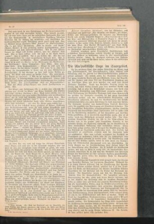 ¬Die¬ schulpolitische Lage im Saargebiet