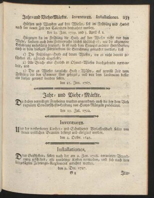 Jahr- und Viehe-Märkte - Juden