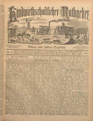 14: Beilage vom Montag, 27. Juni 1898