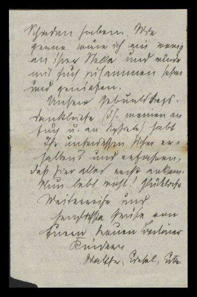 Briefe Reinhardts aus Berlin und Straßburg an seine Eltern und Geschwister