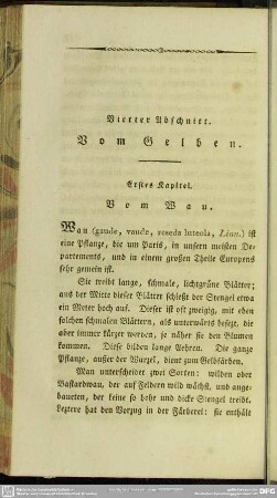 Vierter Abschnitt. Vom Gelben