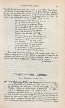 95-105 Empfehlenswerthe Schriften