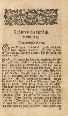 Zehntes Gespräch