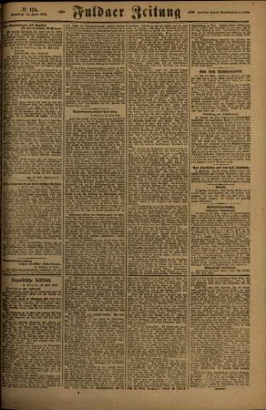 Zweite Ausgabe vom Samstag, den 14. Juni 1919.