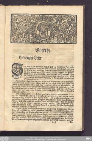 Vorrede. Geneigter Leser.