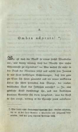 2. Ombra adorata!