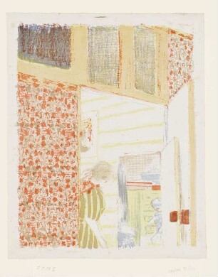 Interieur mit rosa Tapeten III
