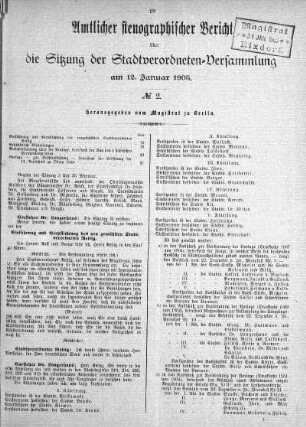 No. 2, 12. Januar 1905