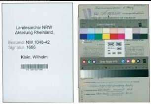 Entnazifizierung Wilhelm Klein , geb. 09.08.1894 (Schlosser)