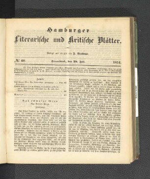 No. 60. 29. Juli 1854
