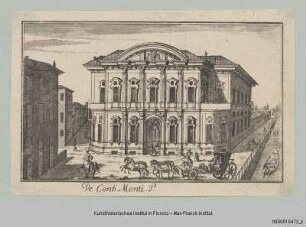 Veduten von Mailand : Vedute des Palazzo Sormani-Andreani, ehemals Palazzo Monti, in Mailand