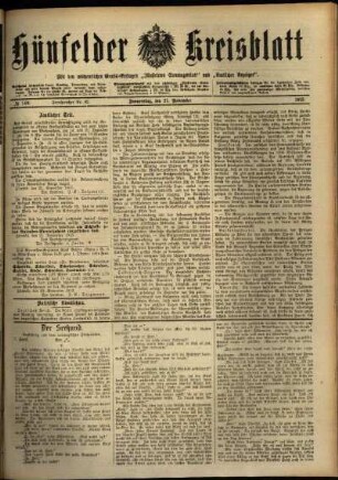 Ausgabe vom Donnerstag, den 27. November 1913.