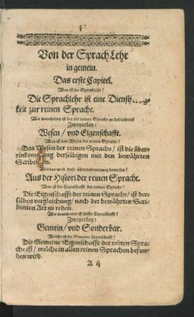 ... Das erste Capitel. - ... Das zwey und zwantzigste Capitel.