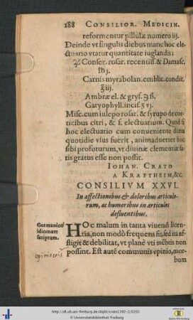 Cons. XXVI - XXX.