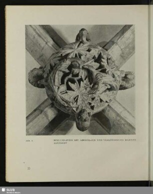 Abb. 6 Schluss-Stein mit Ahornlaub Und Verkündigung Mariens Ebendort