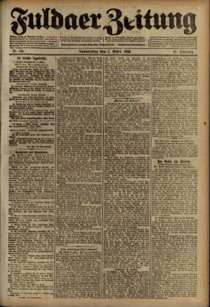 Ausgabe vom Donnerstag, den 07. März 1918.