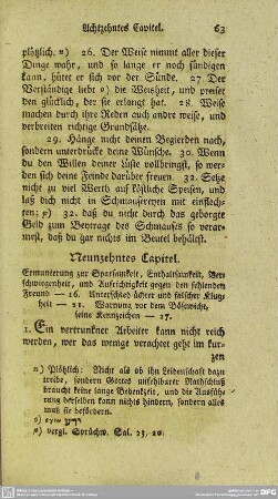 Neunzehntes Capitel