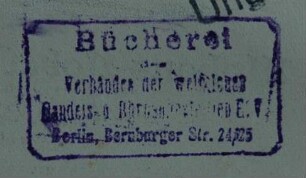 Verband der Weiblichen Handels- und Büroangestellten / Stempel