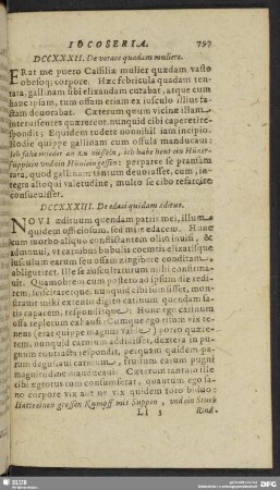 DCCXXXII. De vorace quodam muliere
