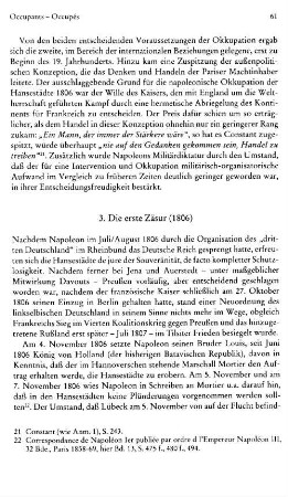 3. Die erste Zäsur (1806)